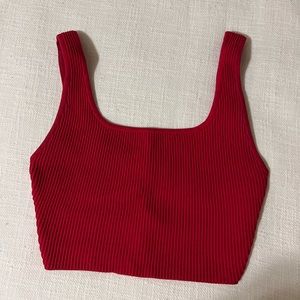 Aritzia babaton sculp knit crop top